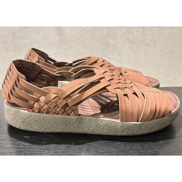 MALIBU SANDALS Canyon Vegan Leather Rubber Bison Brown Men's Size 12 - Picture 4 of 10